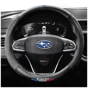 Funda De Volante Diseño Exclusivo Carbon Black Subaru