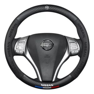 Forro Cubre Volante Premiun Fibra De Carbono Nissan
