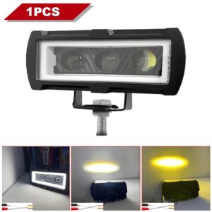Faro Led Neblinero Rectangular Triple Lupa Dual Origen 1pcs