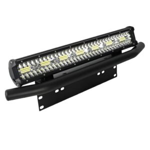 Combo Barra Led Neblinero 420w  50cm Blanco +Soporte Rack